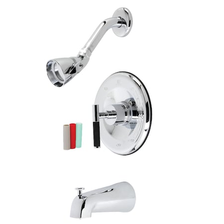 Kingston Brass KB6631CKL Single-Handle Tub and Shower Faucet, Polished Chrome KB6631CKL